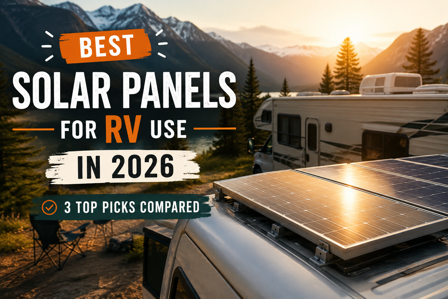 Best solar panels for RV use in 2026 — 3 top picks compared